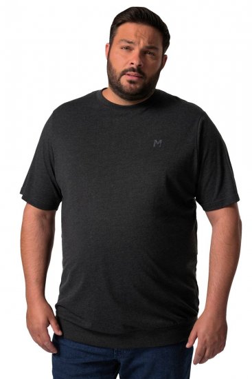 Men+ 308 Tricou bellyfit Neagră - Tricouri - Tricouri Bărbați Mărimi Mari