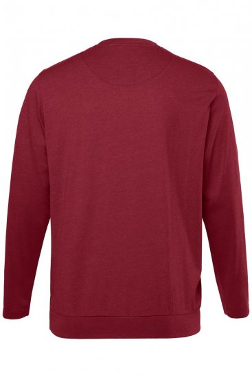 Men+ 313 Tricou cu mânecă lungă bellyfit Maro cupru - Tricouri - Tricouri Bărbați Mărimi Mari