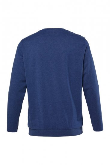 Men+ 313 Tricou cu mânecă lungă bellyfit Albastru noapte - Tricouri - Tricouri Bărbați Mărimi Mari
