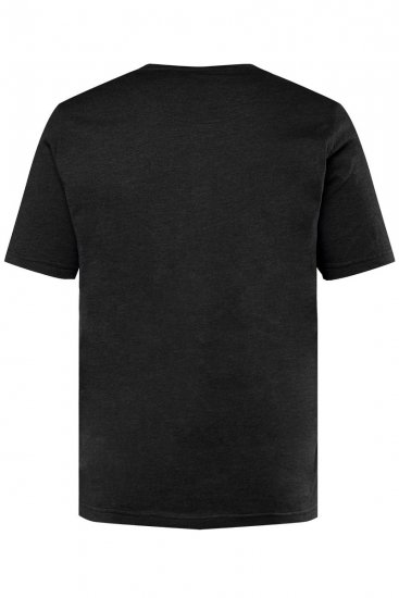 Men+ 365 Tricou Henley Neagră - Tricouri - Tricouri Bărbați Mărimi Mari