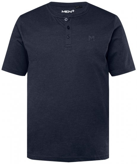 Men+ 365 Tricou Henley Bleumarin - Tricouri - Tricouri Bărbați Mărimi Mari