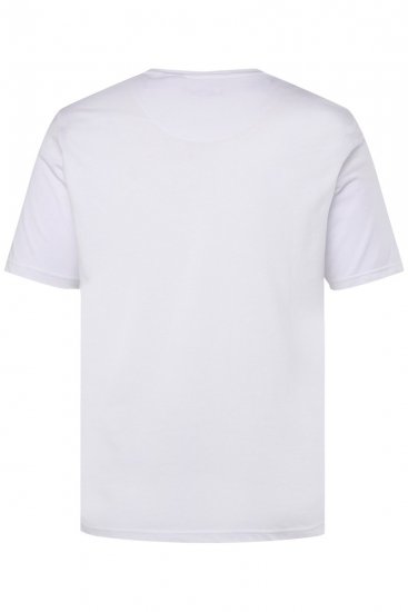 Men+ 365 Tricou Henley Alb - Tricouri - Tricouri Bărbați Mărimi Mari