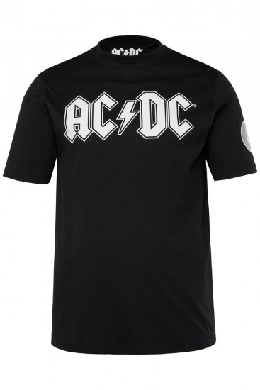 JP1880 AC/DC Classic Logo Band T-Shirt Black - Tricouri - Tricouri Bărbați Mărimi Mari