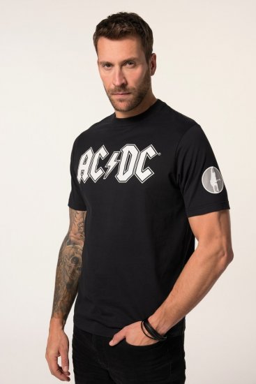 JP1880 AC/DC Classic Logo Band T-Shirt Black - Tricouri - Tricouri Bărbați Mărimi Mari