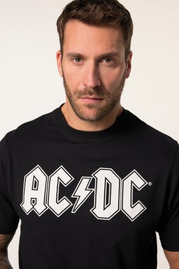 JP1880 AC/DC Classic Logo Band T-Shirt Black - Tricouri - Tricouri Bărbați Mărimi Mari