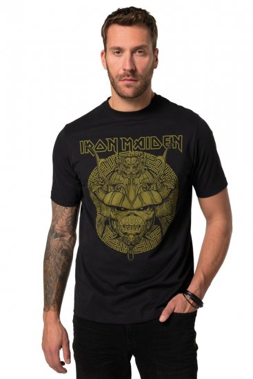 JP1880 Iron Maiden Samurai Eddie T-Shirt Black - Tricouri - Tricouri Bărbați Mărimi Mari