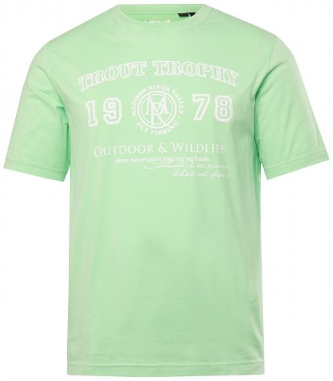Men+ 424 Tricou Trout Trophy Verde mentă - Tricouri - Tricouri Bărbați Mărimi Mari