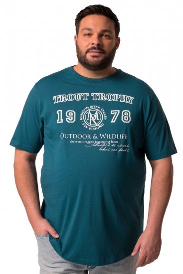Men+ 424 Tricou Trout Trophy Verde lagună - Tricouri - Tricouri Bărbați Mărimi Mari