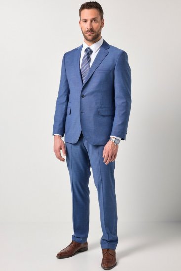 JP1880 Amalfi Flexnamic Pantaloni de costum Albastru profund - Costume - Costume Bărbați mărimi mari
