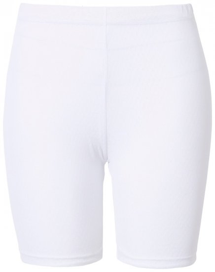 Ulla Popken 836805 Pantaloni scurți anti-frecare cu buline Alb - Pantaloni scurți anti-frecare - 