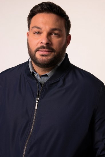 Men+ 823 Jachetă bomber ultraușoară bellyfit Bleumarin - Geci - Geci Bărbați Mărimi Mari