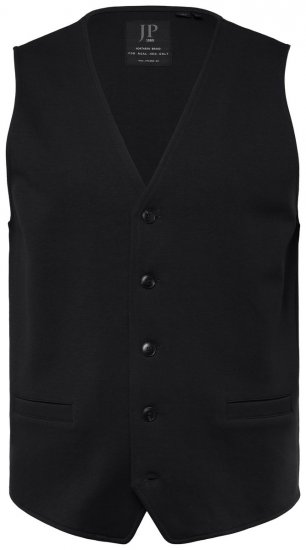 JP1880 New York Flexnamic Vestă din jerseu Neagră - Costume - Costume Bărbați mărimi mari