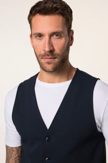 JP1880 New York Flexnamic Vestă din jerseu Bleumarin - Costume - Costume Bărbați mărimi mari