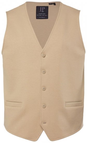 JP1880 New York Flexnamic Vestă din jerseu Bej - Costume - Costume Bărbați mărimi mari