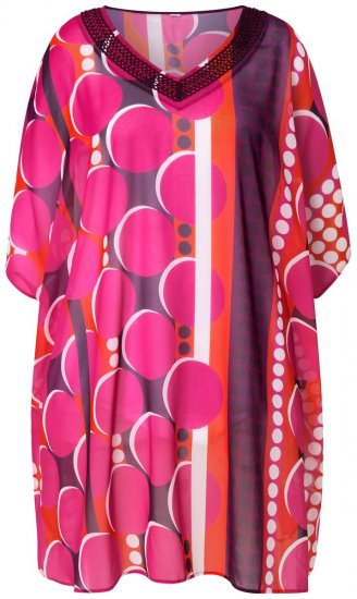 Ulla Popken 836864 Rochie Roz - Caftane - 