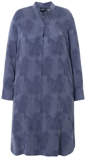 Ulla Popken 837069 Rochie cu flori Bleumarin - Rochii midi - Rochii midi la marimi mari