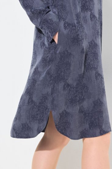 Ulla Popken 837069 Rochie cu flori Bleumarin - Rochii midi - Rochii midi la marimi mari