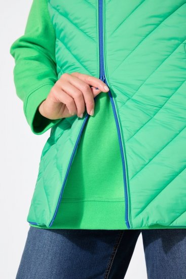 Ulla Popken 837409 Vestă HYPRAR matlasată Verde deschis - Veste - 