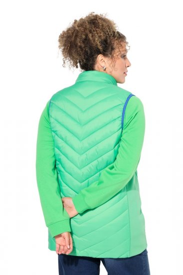 Ulla Popken 837409 Vestă HYPRAR matlasată Verde deschis - Veste - 