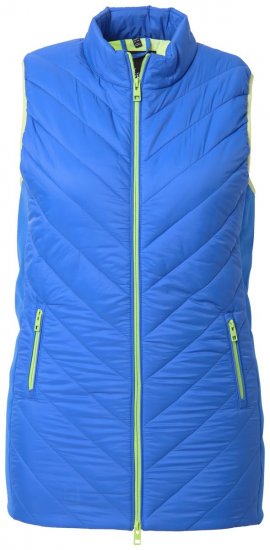 Ulla Popken 837409 Vestă HYPRAR matlasată Albastru - Veste - 