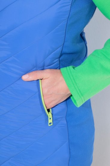 Ulla Popken 837409 Vestă HYPRAR matlasată Albastru - Veste - 