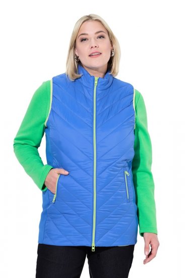 Ulla Popken 837409 Vestă HYPRAR matlasată Albastru - Veste - 