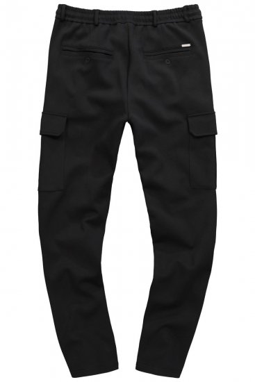 JP1880 New York Flexnamic Pantaloni din jerseu cu buzunare cargo Neagră - Costume - Costume Bărbați mărimi mari