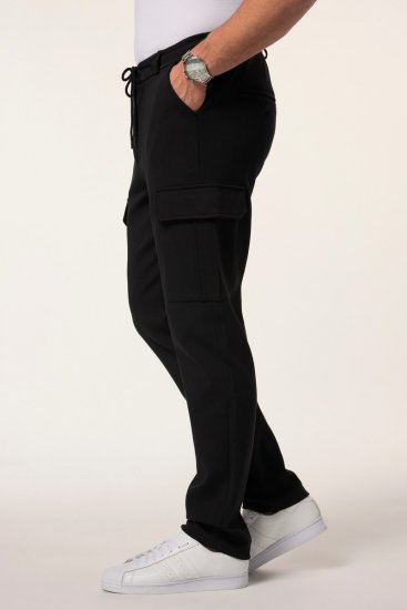 JP1880 New York Flexnamic Pantaloni din jerseu cu buzunare cargo Neagră - Costume - Costume Bărbați mărimi mari