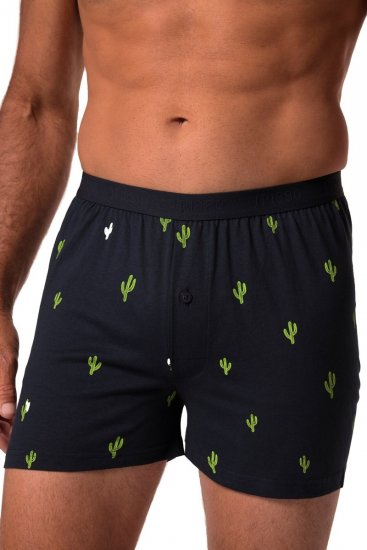 JP1880 837629 Boxeri FLEXNAMIC® cu imprimeu cactus Bleumarin 2 bucăți - Lenjerie intimă & costum baie - Lenjerie Intimă Bărbați Mărimi Mari