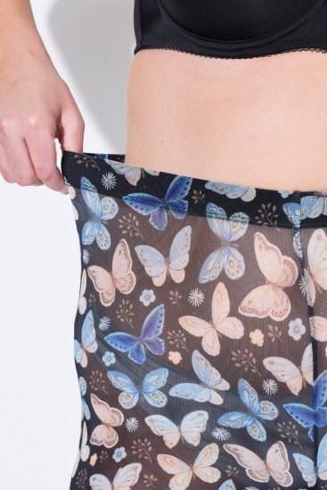 Ulla Popken 837676 Pantaloni scurți anti-frecare cu model Neagră - Pantaloni scurți anti-frecare - 
