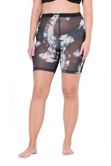 Ulla Popken 837679 Pantaloni scurți anti-frecare cu model Bleumarin - Pantaloni scurți anti-frecare - 