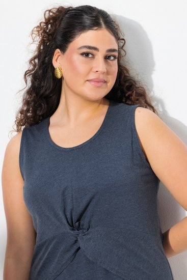 Ulla Popken 837874 Rochie din jerseu fără mâneci Bleumarin - Rochii din jerseu - 