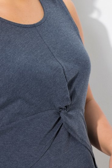 Ulla Popken 837874 Rochie din jerseu fără mâneci Bleumarin - Rochii din jerseu - 