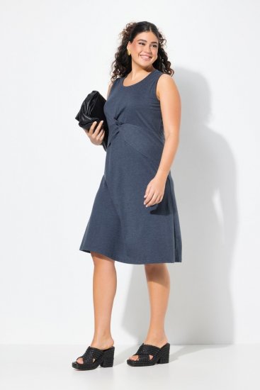 Ulla Popken 837874 Rochie din jerseu fără mâneci Bleumarin - Rochii din jerseu - 