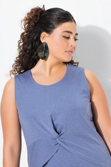 Ulla Popken 837874 Rochie din jerseu fără mâneci Albastru - Rochii din jerseu - 