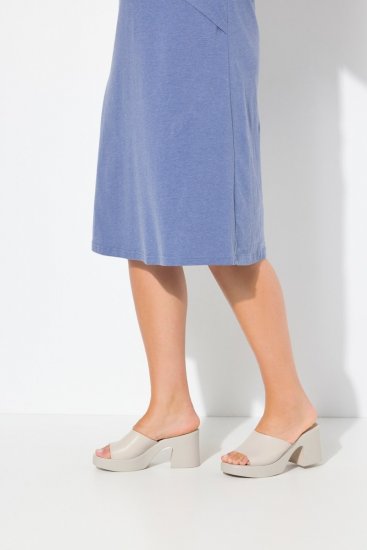 Ulla Popken 837874 Rochie din jerseu fără mâneci Albastru - Rochii din jerseu - 
