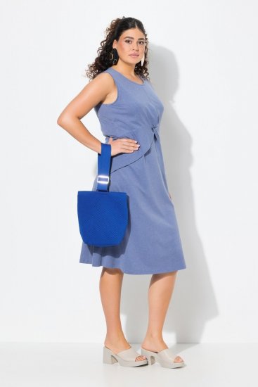 Ulla Popken 837874 Rochie din jerseu fără mâneci Albastru - Rochii din jerseu - 
