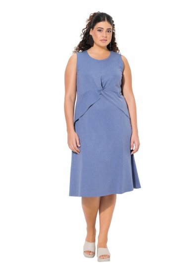 Ulla Popken 837874 Rochie din jerseu fără mâneci Albastru - Rochii din jerseu - 