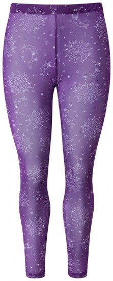 Ulla Popken 837935 Colanți fără talpă cu model Violet - Ciorapi & șosete - 