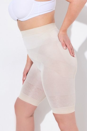 Ulla Popken 838209 Pantaloni scurți anti-frecare modelatori Alb unt - Pantaloni scurți anti-frecare - 