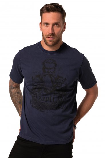 JP1880 O’zapft is! Design Vintage Look T-Shirt Navy Blue - Tricouri - Tricouri Bărbați Mărimi Mari