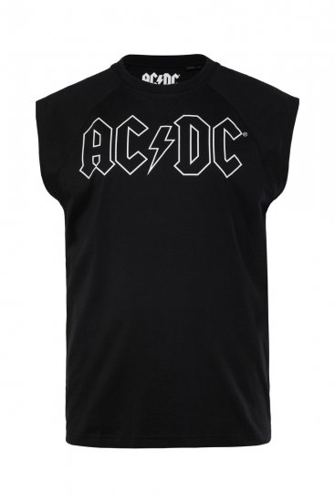 JP1880 AC/DC Classic Logo Band Tank Top Black - Tricouri - Tricouri Bărbați Mărimi Mari