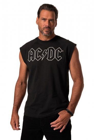JP1880 AC/DC Classic Logo Band Tank Top Black - Tricouri - Tricouri Bărbați Mărimi Mari