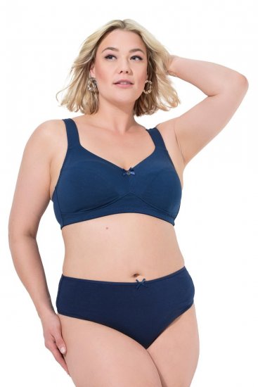 Ulla Popken 838637 Chiloți tanga set de 3 Bleumarin - Chiloți - 