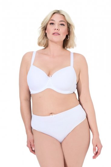 Ulla Popken 838637 Chiloți tanga set de 3 Alb - Chiloți - 