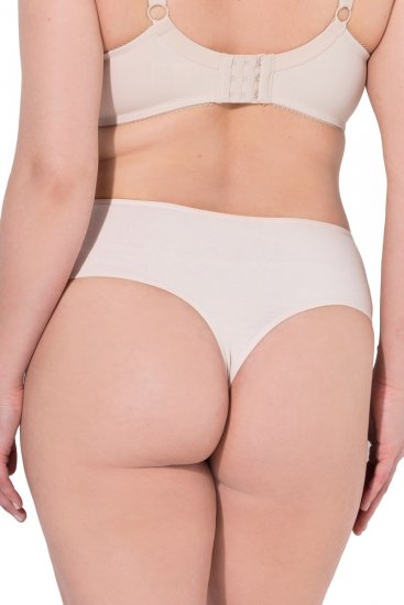 Ulla Popken 838637 Chiloți tanga set de 3 Bej - Chiloți - 