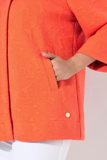 Ulla Popken 838658 Jachetă Coral - Geci - Jachete de damă marimi mari