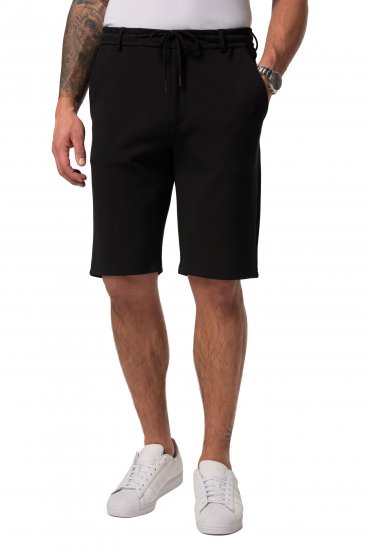 JP1880 Jersey Bermuda Chino Shorts Flexnamic Black - Pantaloni scurți - Pantaloni Scurți Mărimi mari Bărbați 