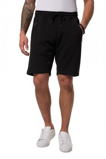 JP1880 Bermuda Sweatshorts Stomach Fit Black - Pantaloni trening - Pantaloni Trening Bărbați Mărimi Mari