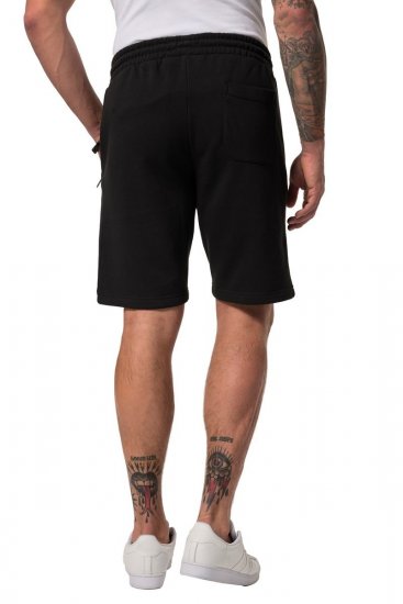 JP1880 Bermuda Sweatshorts Stomach Fit Black - Pantaloni trening - Pantaloni Trening Bărbați Mărimi Mari